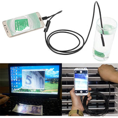 AN97 Waterproof Micro USB Endoscope Snake Tube Inspection Camera for Parts of OTG Function Android Mobile Phone, with 6 LEDs, 5.5mm, 8mm