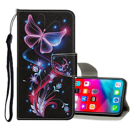 Colored Drawing Pattern Horizontal Flip Leather Case with Holder & Card Slots & Wallet, For iPhone XR, For iPhone XS Max