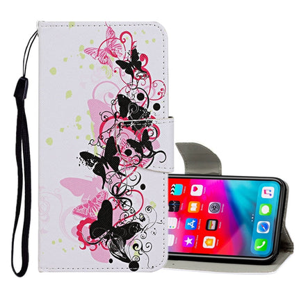 Colored Drawing Pattern Horizontal Flip Leather Case with Holder & Card Slots & Wallet, For iPhone XR, For iPhone XS Max