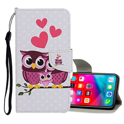 Colored Drawing Pattern Horizontal Flip Leather Case with Holder & Card Slots & Wallet, For iPhone XR, For iPhone XS Max