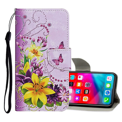 Colored Drawing Pattern Horizontal Flip Leather Case with Holder & Card Slots & Wallet, For iPhone XR, For iPhone XS Max