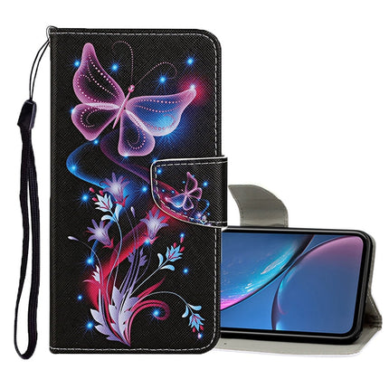 Colored Drawing Pattern Horizontal Flip Leather Case with Holder & Card Slots & Wallet, For iPhone XR, For iPhone XS Max