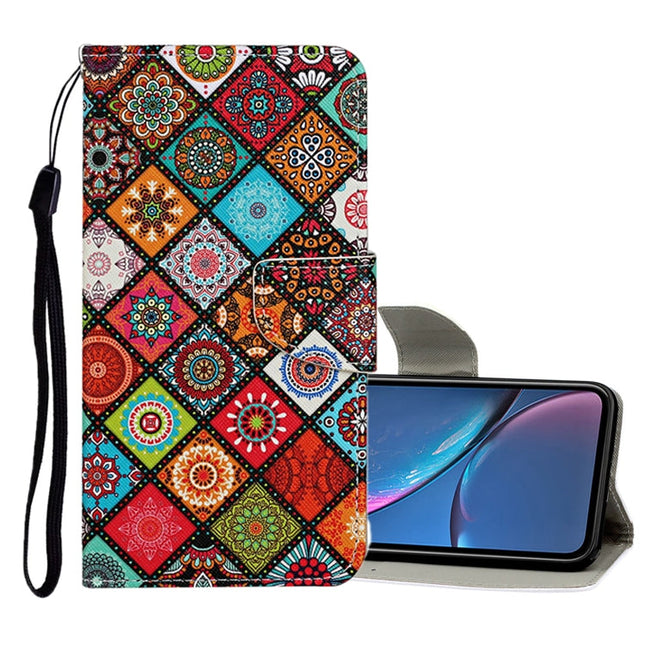 Colored Drawing Pattern Horizontal Flip Leather Case with Holder & Card Slots & Wallet, For iPhone XR, For iPhone XS Max