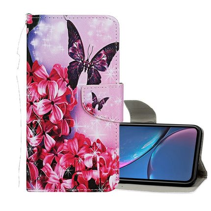 Colored Drawing Pattern Horizontal Flip Leather Case with Holder & Card Slots & Wallet, For iPhone XR, For iPhone XS Max