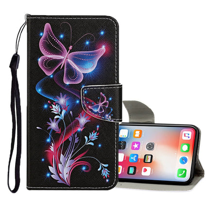 Colored Drawing Pattern Horizontal Flip Leather Case with Holder & Card Slots & Wallet, For iPhone 11 Pro Max, For iPhone X / XS