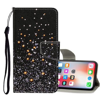 Colored Drawing Pattern Horizontal Flip Leather Case with Holder & Card Slots & Wallet, For iPhone 11 Pro Max, For iPhone X / XS