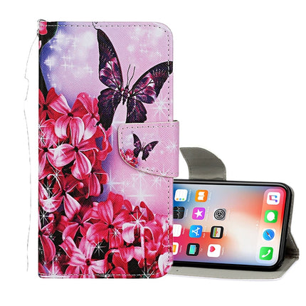 Colored Drawing Pattern Horizontal Flip Leather Case with Holder & Card Slots & Wallet, For iPhone 11 Pro Max, For iPhone X / XS