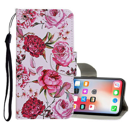 Colored Drawing Pattern Horizontal Flip Leather Case with Holder & Card Slots & Wallet, For iPhone 11 Pro Max, For iPhone X / XS