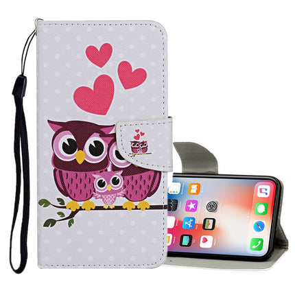 Colored Drawing Pattern Horizontal Flip Leather Case with Holder & Card Slots & Wallet, For iPhone 11 Pro Max, For iPhone X / XS