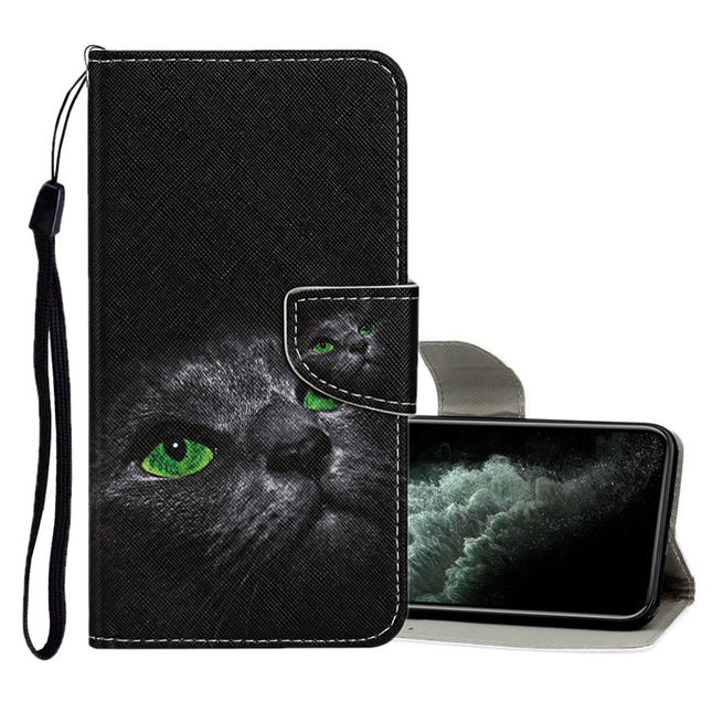 Colored Drawing Pattern Horizontal Flip Leather Case with Holder & Card Slots & Wallet, For iPhone 11 Pro Max, For iPhone X / XS