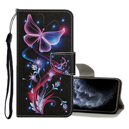 Colored Drawing Pattern Horizontal Flip Leather Case with Holder & Card Slots & Wallet, For iPhone 11, For iPhone 11 Pro