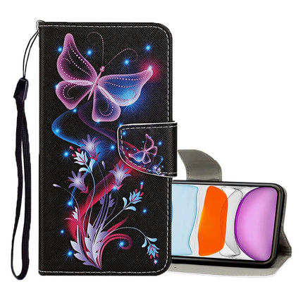 Colored Drawing Pattern Horizontal Flip Leather Case with Holder & Card Slots & Wallet, For iPhone 11, For iPhone 11 Pro