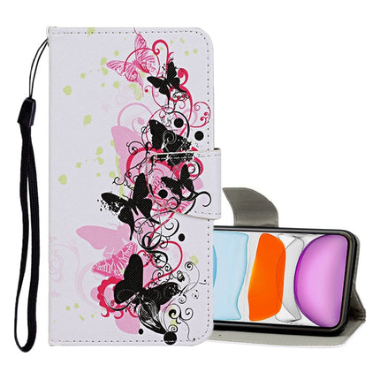 Colored Drawing Pattern Horizontal Flip Leather Case with Holder & Card Slots & Wallet, For iPhone 11, For iPhone 11 Pro
