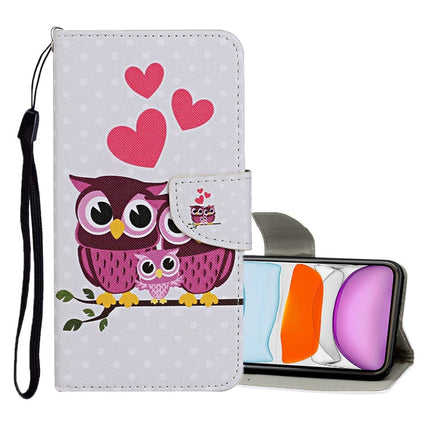 Colored Drawing Pattern Horizontal Flip Leather Case with Holder & Card Slots & Wallet, For iPhone 11, For iPhone 11 Pro