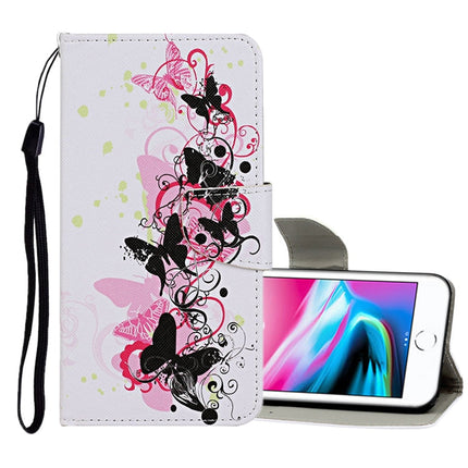 Colored Drawing Pattern Horizontal Flip Leather Case with Holder & Card Slots & Wallet, For iPhone 8 / 7, For iPhone 8 Plus / 7 Plus