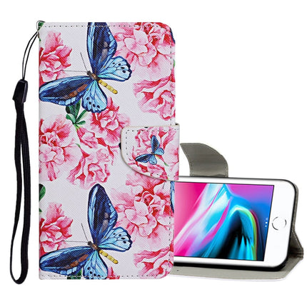 Colored Drawing Pattern Horizontal Flip Leather Case with Holder & Card Slots & Wallet, For iPhone 8 / 7, For iPhone 8 Plus / 7 Plus