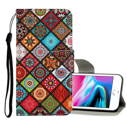 Colored Drawing Pattern Horizontal Flip Leather Case with Holder & Card Slots & Wallet, For iPhone 8 / 7, For iPhone 8 Plus / 7 Plus