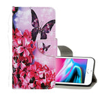 For iPhone 8 / 7 / Red Flower Butterfly