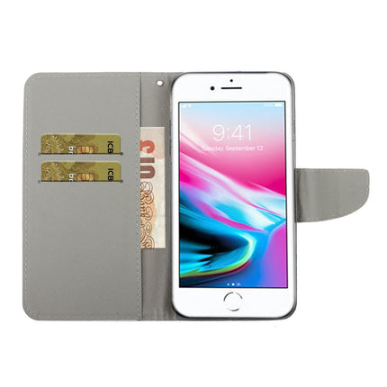 Colored Drawing Pattern Horizontal Flip Leather Case with Holder & Card Slots & Wallet, For iPhone 8 / 7, For iPhone 8 Plus / 7 Plus