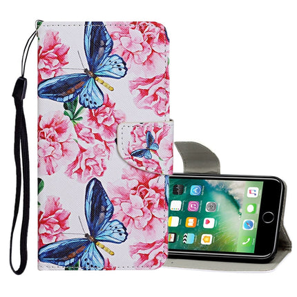 Colored Drawing Pattern Horizontal Flip Leather Case with Holder & Card Slots & Wallet, For iPhone 8 / 7, For iPhone 8 Plus / 7 Plus