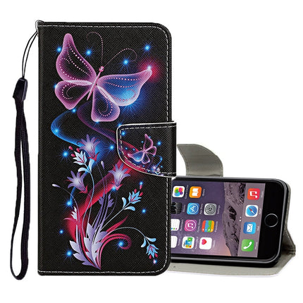 Colored Drawing Pattern Horizontal Flip Leather Case with Holder & Card Slots & Wallet, For iPhone 6 / 6s, For iPhone 6 Plus / 6s Plus