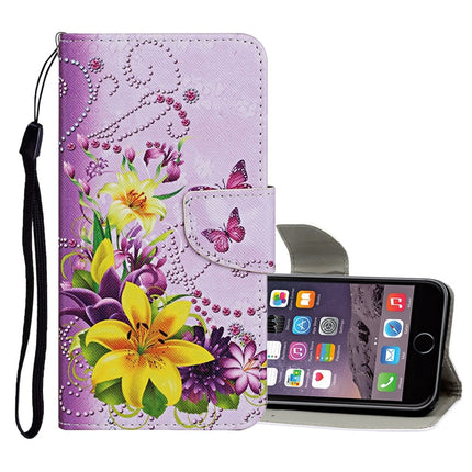 Colored Drawing Pattern Horizontal Flip Leather Case with Holder & Card Slots & Wallet, For iPhone 6 / 6s, For iPhone 6 Plus / 6s Plus