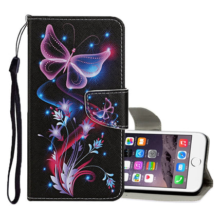 Colored Drawing Pattern Horizontal Flip Leather Case with Holder & Card Slots & Wallet, For iPhone 6 / 6s, For iPhone 6 Plus / 6s Plus
