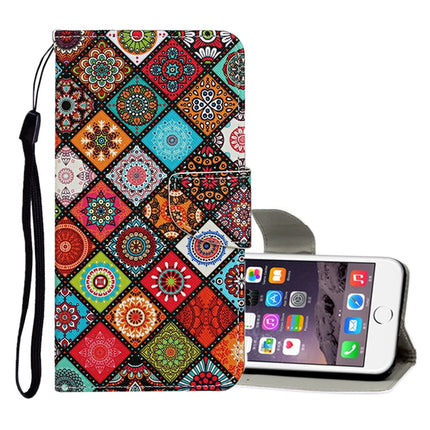 Colored Drawing Pattern Horizontal Flip Leather Case with Holder & Card Slots & Wallet, For iPhone 6 / 6s, For iPhone 6 Plus / 6s Plus