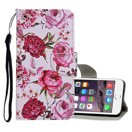 Colored Drawing Pattern Horizontal Flip Leather Case with Holder & Card Slots & Wallet, For iPhone 6 / 6s, For iPhone 6 Plus / 6s Plus
