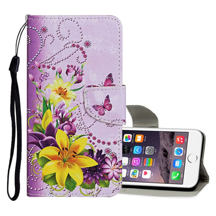Colored Drawing Pattern Horizontal Flip Leather Case with Holder & Card Slots & Wallet, For iPhone 6 / 6s, For iPhone 6 Plus / 6s Plus