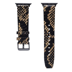 Snake Skin Texture Top-grain Leather Strap, For Apple Watch Series 7 45mm / 6 & SE & 5 & 4 44mm / 3 & 2 & 1 42mm, For Apple Watch Ultra 49mm / Series 8&7 45mm / SE 2&6&SE&5&4 44mm / 3&2&1 42mm