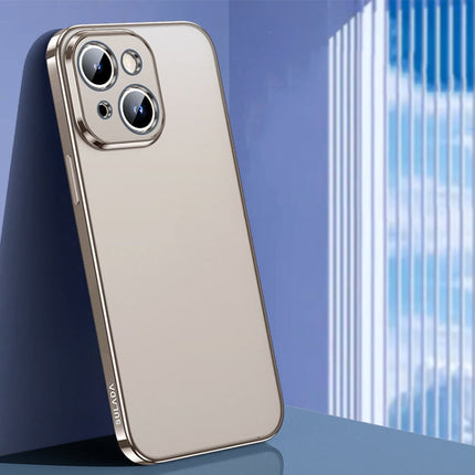 SULADA Electroplating Frosted TPU Phone Case, For iPhone 15