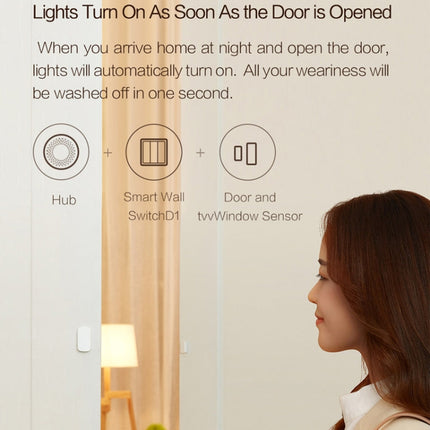 Original Xiaomi Aqara Smart Wall Switch D1,, Zero FireWire Three Button Version
