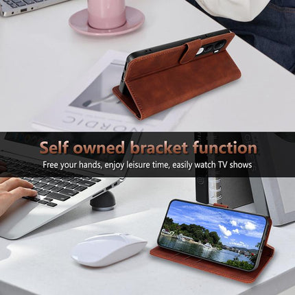 AZNS Skin Feel Calf Texture Flip Leather Phone Case