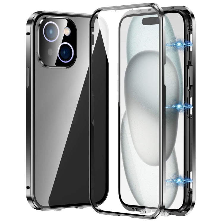 Magnetic Double-buckle HD Tempered Glass Phone Case, For iPhone 15, For iPhone 13 Pro Max, For iPhone 13 Pro, For iPhone 13