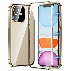 Magnetic Double-buckle HD Tempered Glass Phone Case, For iPhone 11, For iPhone 11 Pro