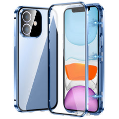 Magnetic Double-buckle HD Tempered Glass Phone Case, For iPhone 11, For iPhone 11 Pro