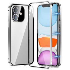 Magnetic Double-buckle HD Tempered Glass Phone Case, For iPhone 11, For iPhone 11 Pro