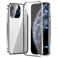 Magnetic Double-buckle HD Tempered Glass Phone Case, For iPhone 11, For iPhone 11 Pro