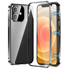 Magnetic Double-buckle HD Tempered Glass Phone Case, For iPhone 12, For iPhone 12 Pro Max, For iPhone 12 Pro, For iPhone 11 Pro Max