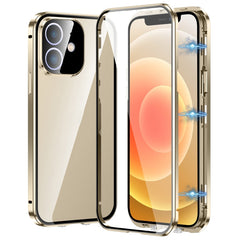 Magnetic Double-buckle HD Tempered Glass Phone Case, For iPhone 12, For iPhone 12 Pro Max, For iPhone 12 Pro, For iPhone 11 Pro Max