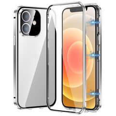 Magnetic Double-buckle HD Tempered Glass Phone Case, For iPhone 12, For iPhone 12 Pro Max, For iPhone 12 Pro, For iPhone 11 Pro Max