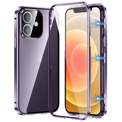 Magnetic Double-buckle HD Tempered Glass Phone Case, For iPhone 12, For iPhone 12 Pro Max, For iPhone 12 Pro, For iPhone 11 Pro Max