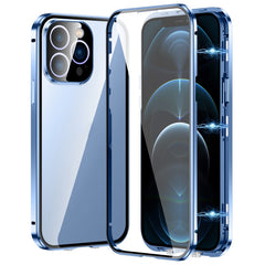 Magnetic Double-buckle HD Tempered Glass Phone Case, For iPhone 12, For iPhone 12 Pro Max, For iPhone 12 Pro, For iPhone 11 Pro Max