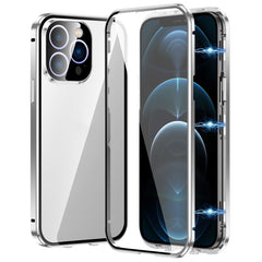 Magnetic Double-buckle HD Tempered Glass Phone Case, For iPhone 12, For iPhone 12 Pro Max, For iPhone 12 Pro, For iPhone 11 Pro Max