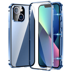 Magnetic Double-buckle HD Tempered Glass Phone Case, For iPhone 15, For iPhone 13 Pro Max, For iPhone 13 Pro, For iPhone 13