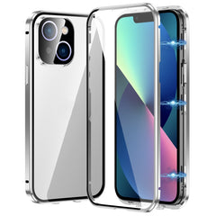 Magnetic Double-buckle HD Tempered Glass Phone Case, For iPhone 15, For iPhone 13 Pro Max, For iPhone 13 Pro, For iPhone 13