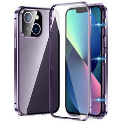 Magnetic Double-buckle HD Tempered Glass Phone Case, For iPhone 15, For iPhone 13 Pro Max, For iPhone 13 Pro, For iPhone 13
