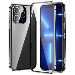 Magnetic Double-buckle HD Tempered Glass Phone Case, For iPhone 15, For iPhone 13 Pro Max, For iPhone 13 Pro, For iPhone 13