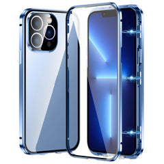 Magnetic Double-buckle HD Tempered Glass Phone Case, For iPhone 15, For iPhone 13 Pro Max, For iPhone 13 Pro, For iPhone 13